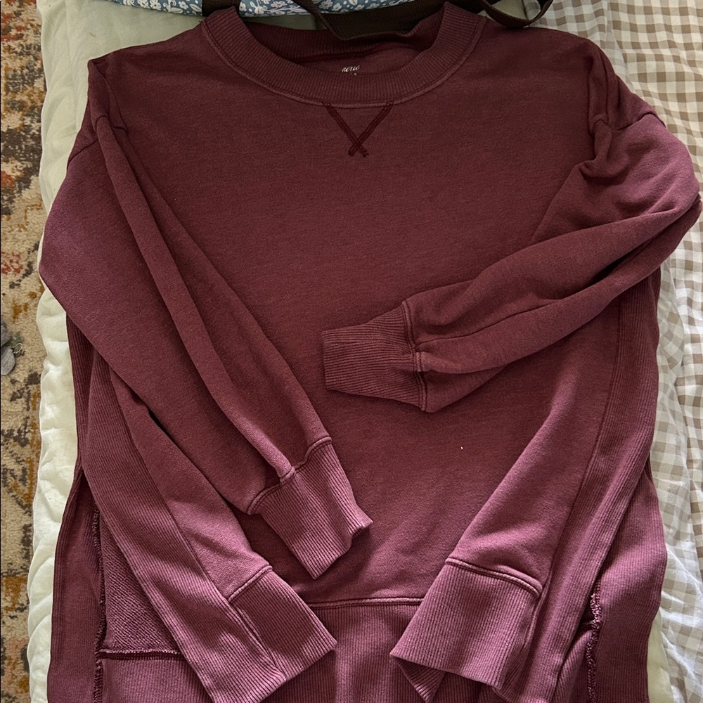 Aerie Burgundy Sweatshirt